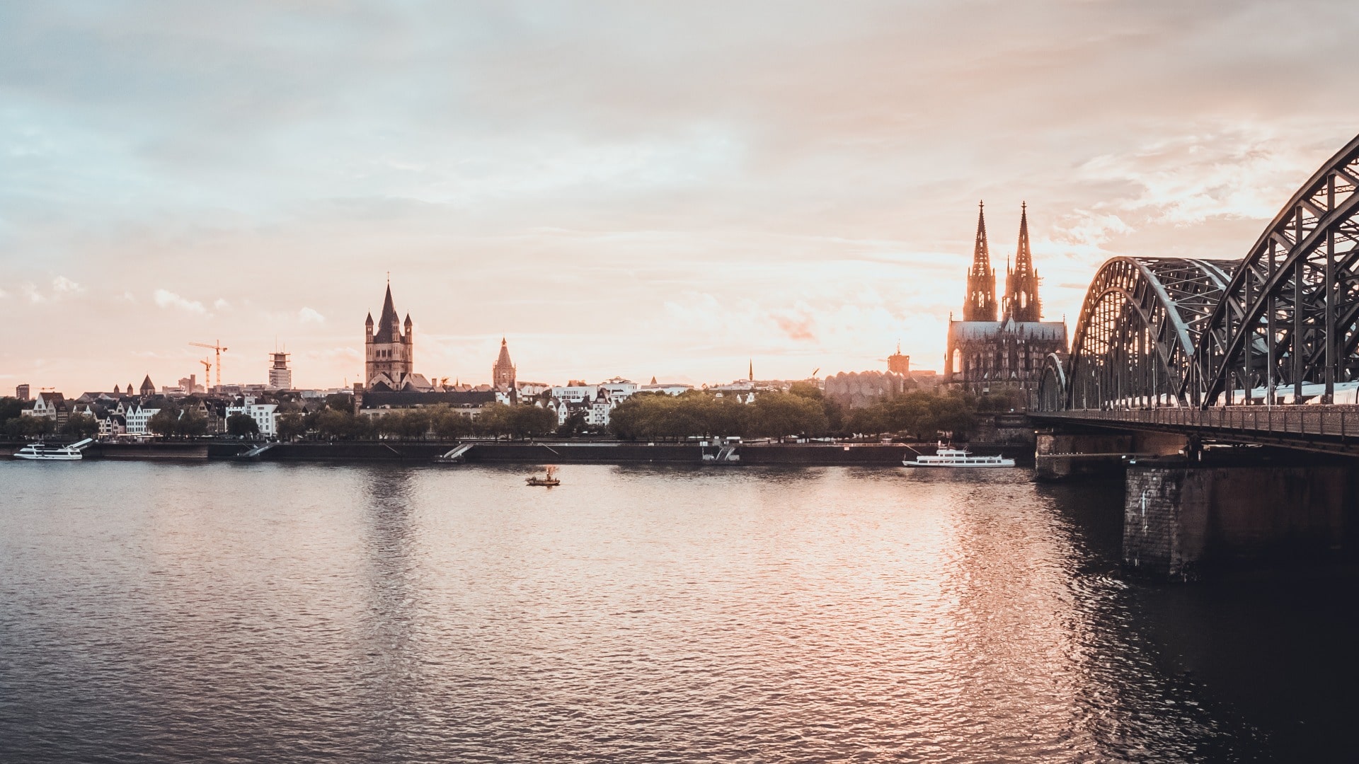 Panoramaansicht von Köln
